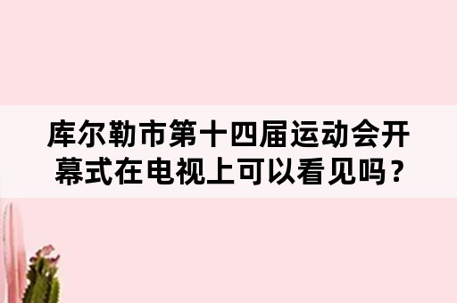 库尔勒市第十四届运动会开幕式在电视上可以看见吗？