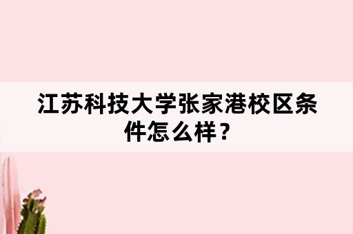 江苏科技大学张家港校区条件怎么样？