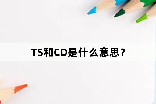 TS和CD是什么意思？