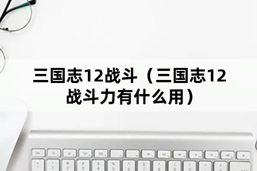 三国志12战斗（三国志12战斗力有什么用）