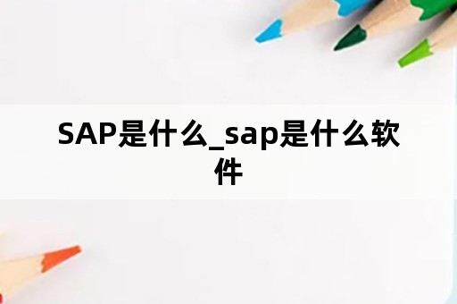 SAP是什么_sap是什么软件