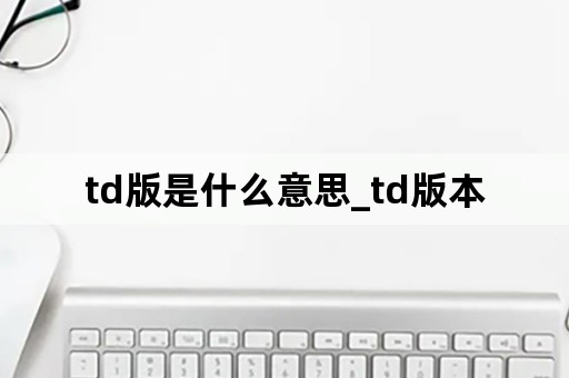 td版是什么意思_td版本