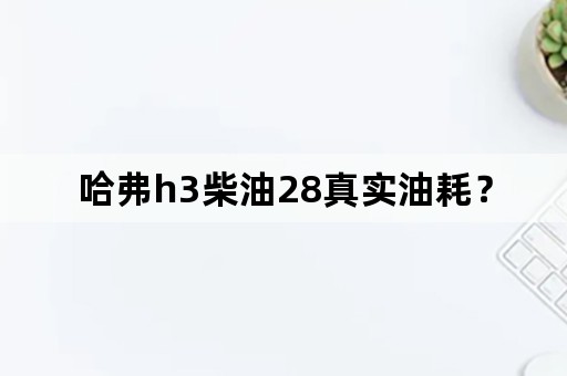 哈弗h3柴油28真实油耗？