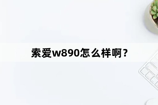 索爱w890怎么样啊？