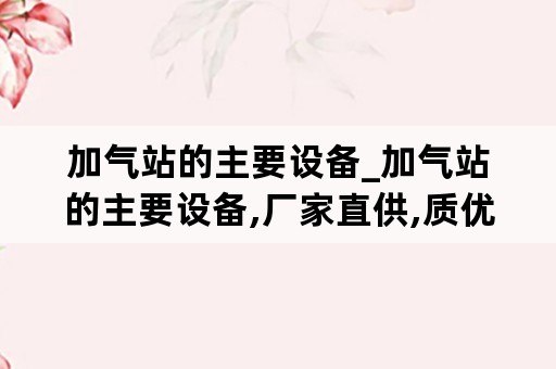 加气站的主要设备_加气站的主要设备,厂家直供,质优价廉